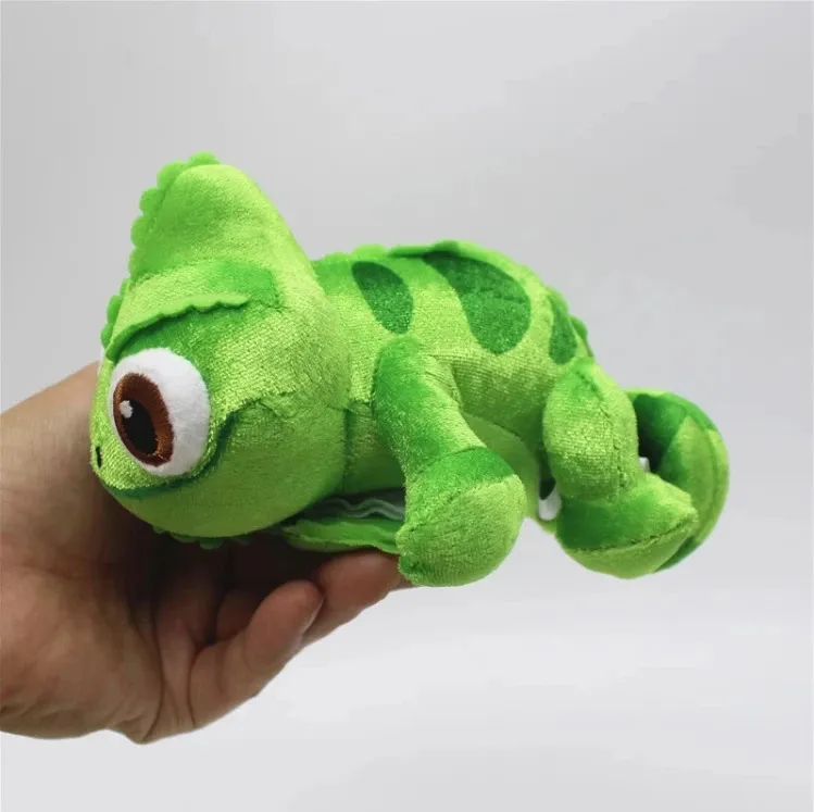 Plush Dolls 16cm Chameleon Green Pascal Shoulder Toy Doll Sitting shoulder 231122