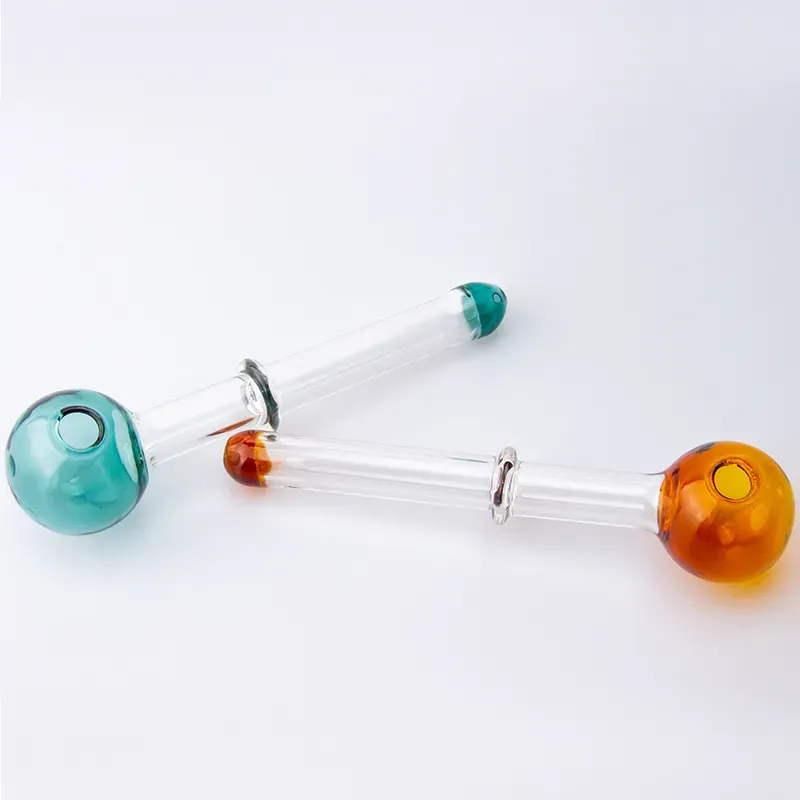 CSYC Y023 Approx 5.5 inch Colorful Oil Burner Pipes Pyrex Glass Tobacco tube Mini Water Pipe Dab Rig Pocket Bubblers