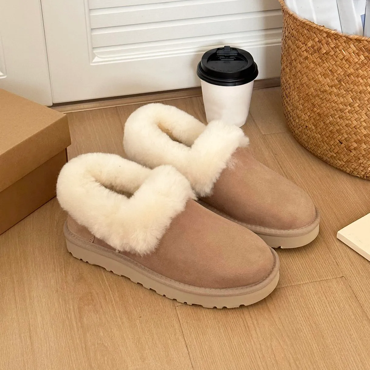 uggsboots women slipper ug boots秋冬オーストラリアデザイナー女性ブーツ男性クラシックタズスライドウール豪華な暖かいプラットフォームクラシックブーツ66