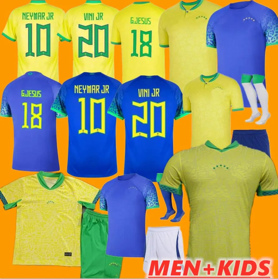 Jogador Fãs 22 2023 BRASILS Soccer Jerseys Futebol ADRIANO RIVALDO RODRYGO Romario BRUNO G. 2024 2025 RIHARLISON ANTONY VINI JR Brasil National Women Kids Shirt