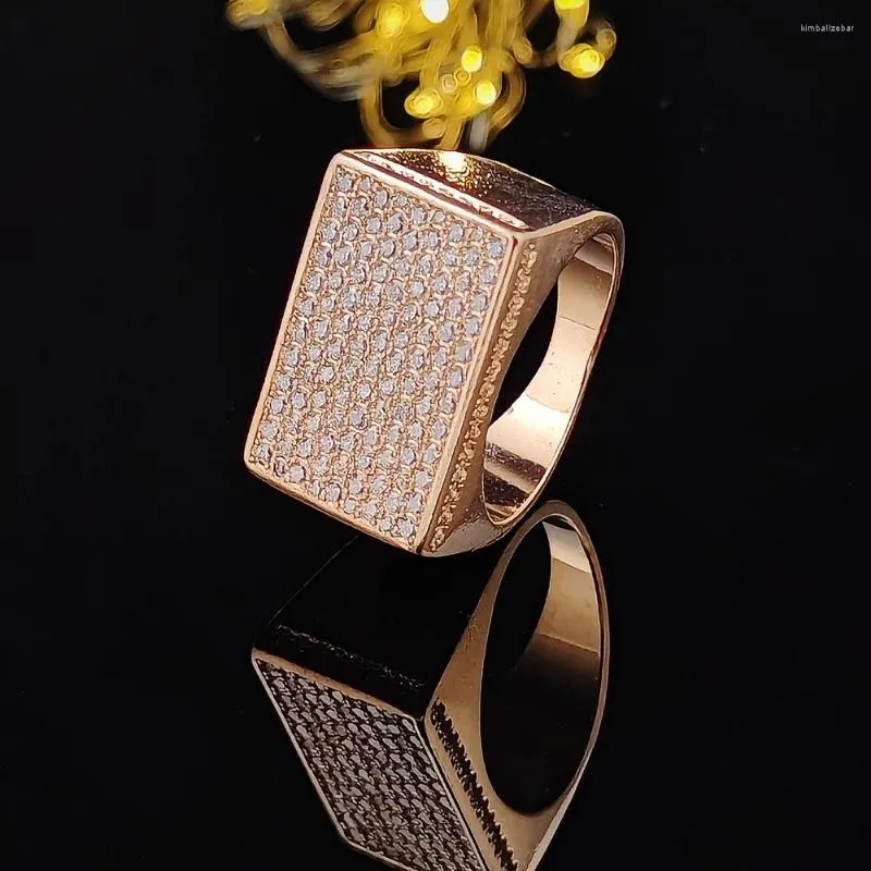 Wedding Rings Luxury Vintage Silver Color Men's For Men Man Male Engagement Big Jewelry Wholesale Drop R6379