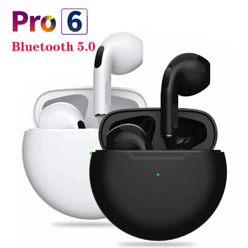 Air Pro 6 TWS écouteurs sans fil écouteurs avec micro Fone Bluetooth écouteurs Sport en cours d'exécution écouteur pour téléphone portable intelligent