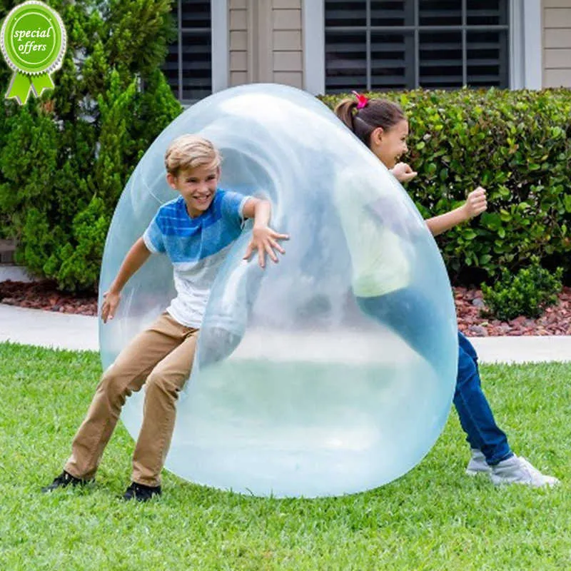 New Large Kids Children Outdoor Toys Soft Air Water Filled Bubble Ball Blow Up Balloon Fun Party Game Summer Inflatable Pool Party