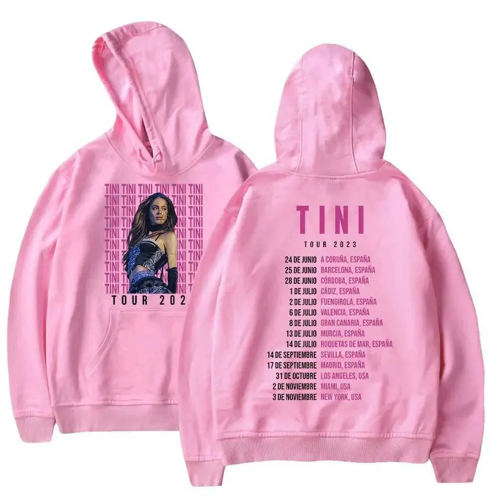 Herrtröjor tröjor tini turné 2023 hoodie stoessel merch unisex långärmad streetwear män kvinnor huva tröja mode kläder 3618