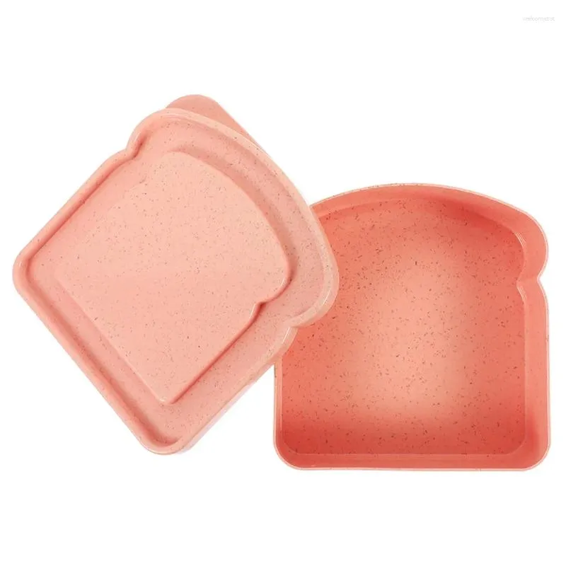 Assiettes boîte à déjeuner Sandwich enfant pain conteneur extérieur Snack conteneurs plastique petit