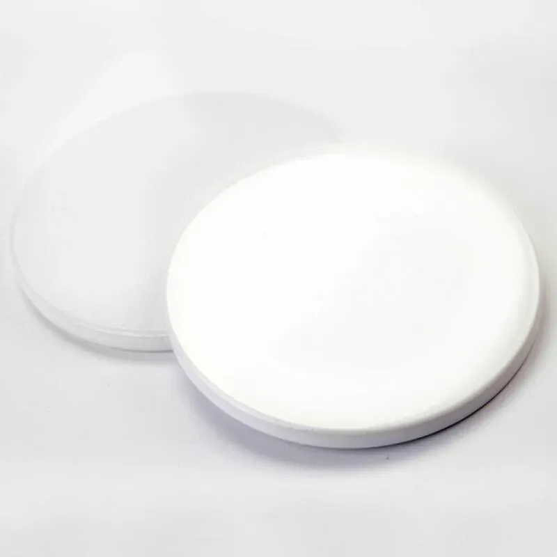 300 Stück 9 cm Sublimationsrohling Keramikuntersetzer Weiße Keramikuntersetzer Wärmeübertragungsdruck Benutzerdefinierte Tassenmatte Pad Thermountersetzer LX4217
