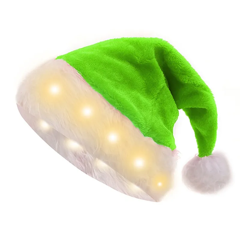 TUONROAD Cappello Di Natale Unisex Con Luci LED, 3 Modalità Luminose, Morbido E Caldo In Acrilico, Con Batterie Incluse, Regalo Per Festa E Inverno - 3
