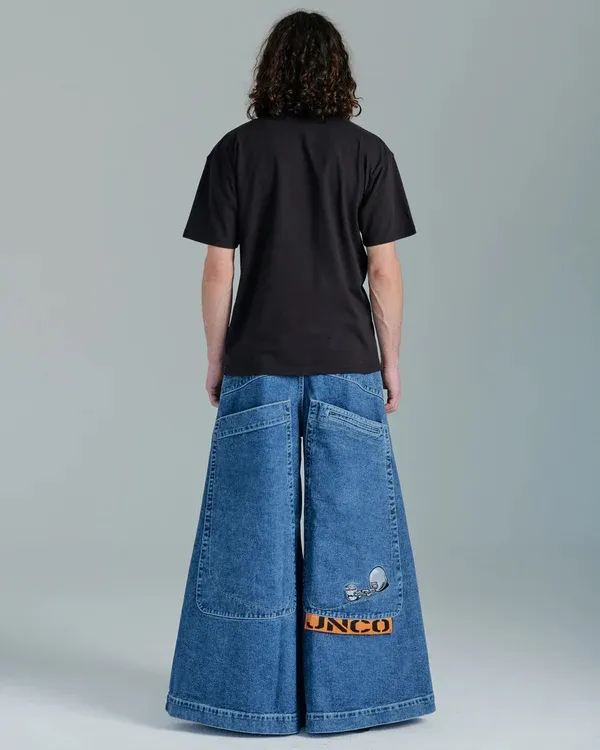 Y2K Baggy Jeans for Men - Wide Leg Denim Pants, Hip Hop Style