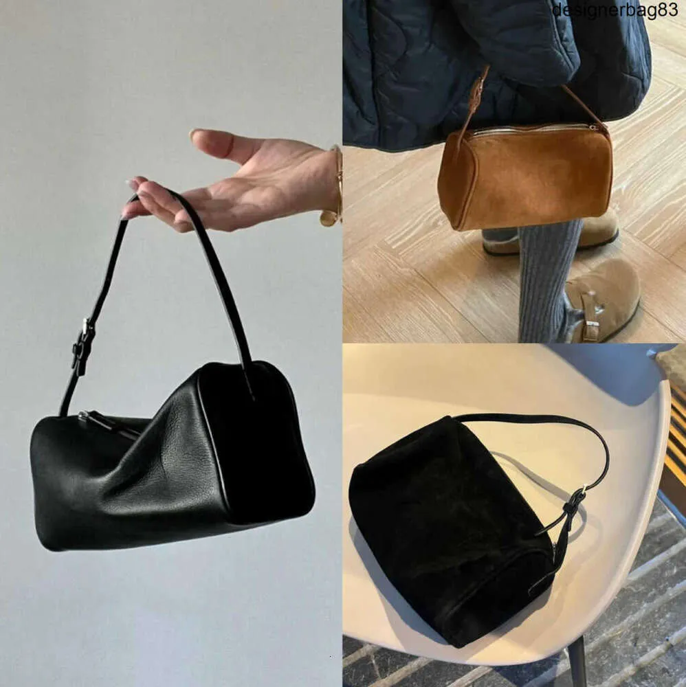 Radväskdesignern Suede Penholder Reverse 90s Mini Simple Handbag Leather Female