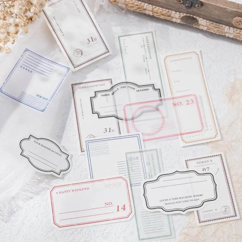 12packs/LOT Schrijven Mooie Serie Retro Creatieve Decoratie DIY Papier Memo Pad