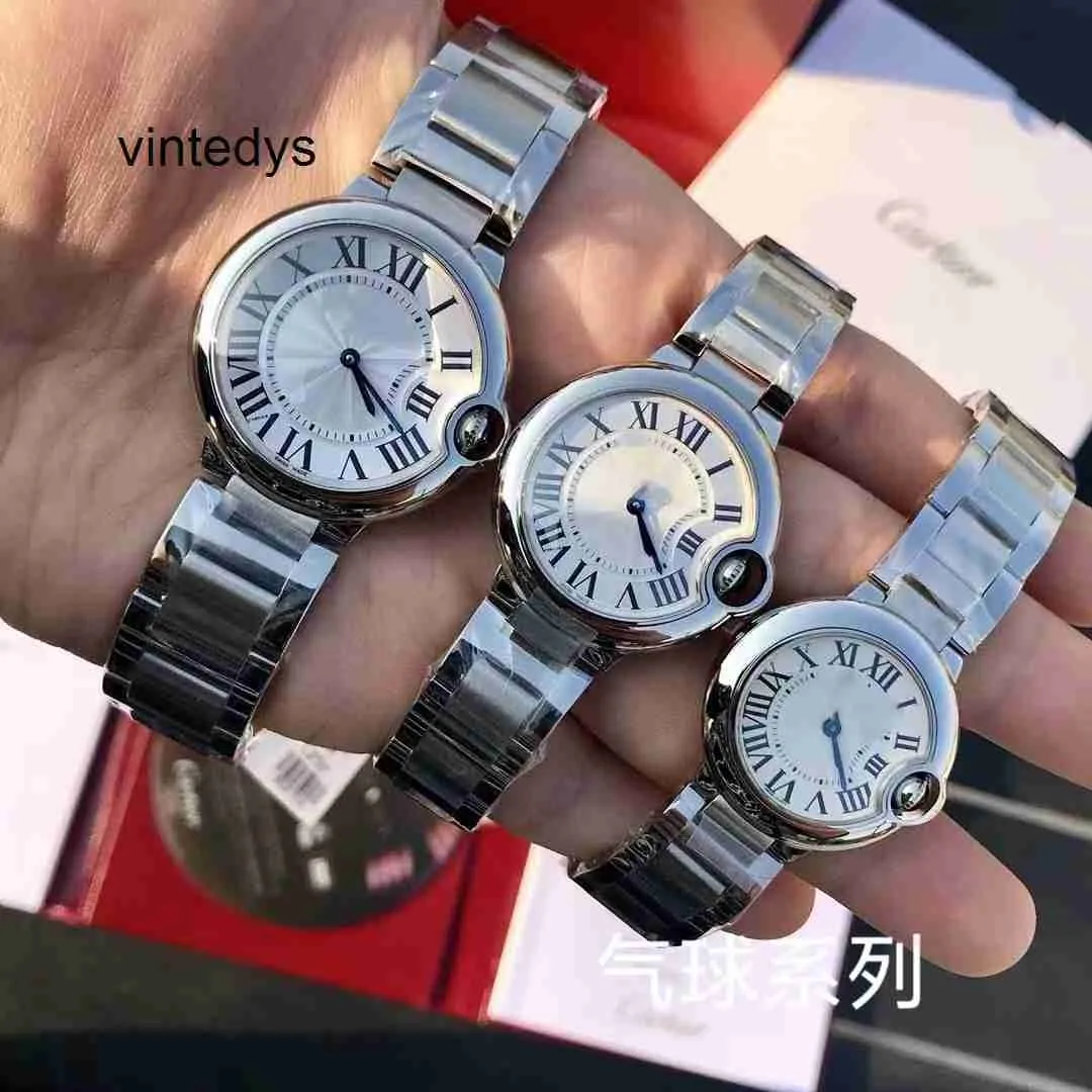 Quartz Watches for Men Blue Balloon Mechanical Couple Pair Men's and Women's Steel Belt Square Outline Watch