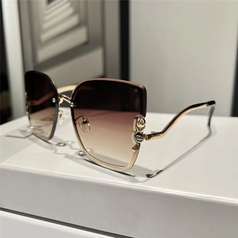 Designer-Sonnenbrillen für Herren und Damen, modische, klassische Sonnenbrille, luxuriöse polarisierte Piloten-Übergroße-Sonnenbrille, UV400-Brille, PC-Rahmen, Polaroid-Linse, Chia