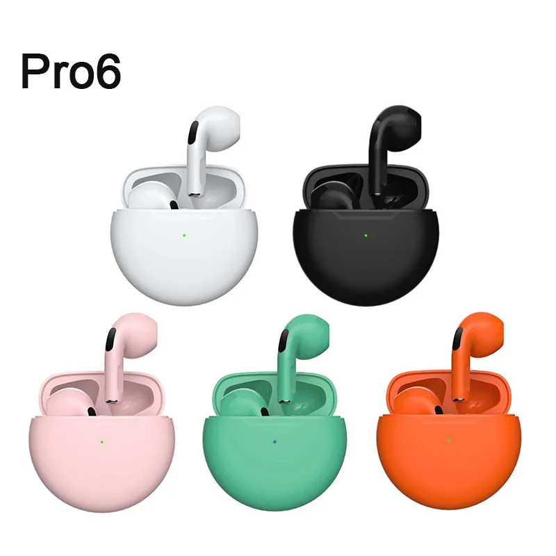 Pro6 kabellose Bluetooth-Kopfhörer, TWS-Ohrhörer, Mini-Heaset mit Ladebox, wasserdicht, zwei Ohrhörer