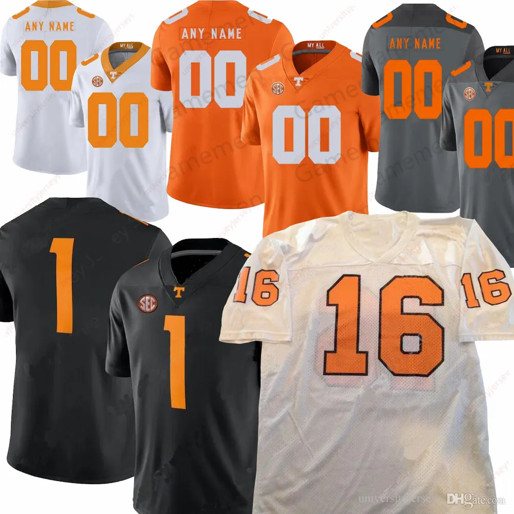 Save Big on Bulk Tennessee Volunteers Football Jersey Authentic Replica  Football Game Jerseys Customizable Team Apparel, White, Personalized Names  And