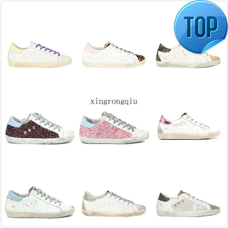 Goldenss Gooses Luxury Women Casual Shoes Superstar Sneakers Paillettes Classic White Do-Old Dirty Super Star Man Lux