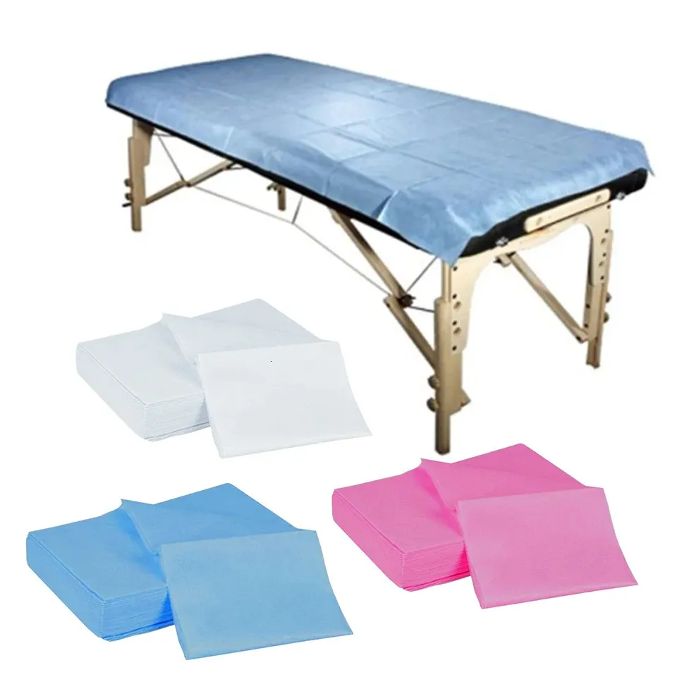 Faux-cils NC 10 20 50pcs draps de lit de salon de beauté jetables sans matériau tissé Extension de cils couverture de table outil de nettoyage de voyage 180 80cm 231122