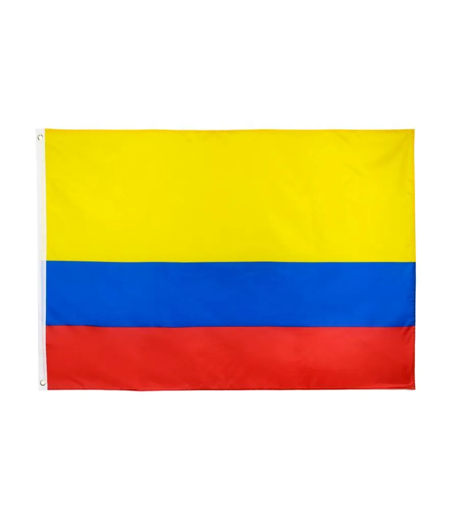 90cmx150cm 100 polyester sarı mavi kırmızı co col colombia bayrağı doğrudan fabrika 3x5fts9074971