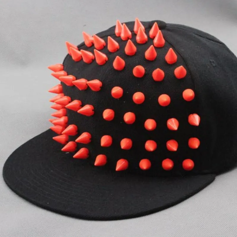 Erkekler Perçin Beyzbol Kapağı Cool Hip Hop Caz Snapback Cap Punk Street Hat Erkekler HCS223