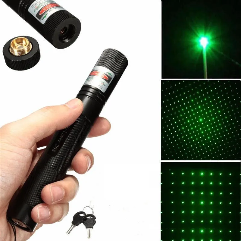 Jagen 532nm 5MW laserpointer zicht 301 Pointers Hoge krachtige verstelbare focus Dot Lazer Torch Pen Projectie Geen batterijgroen/rode/paarse kleur