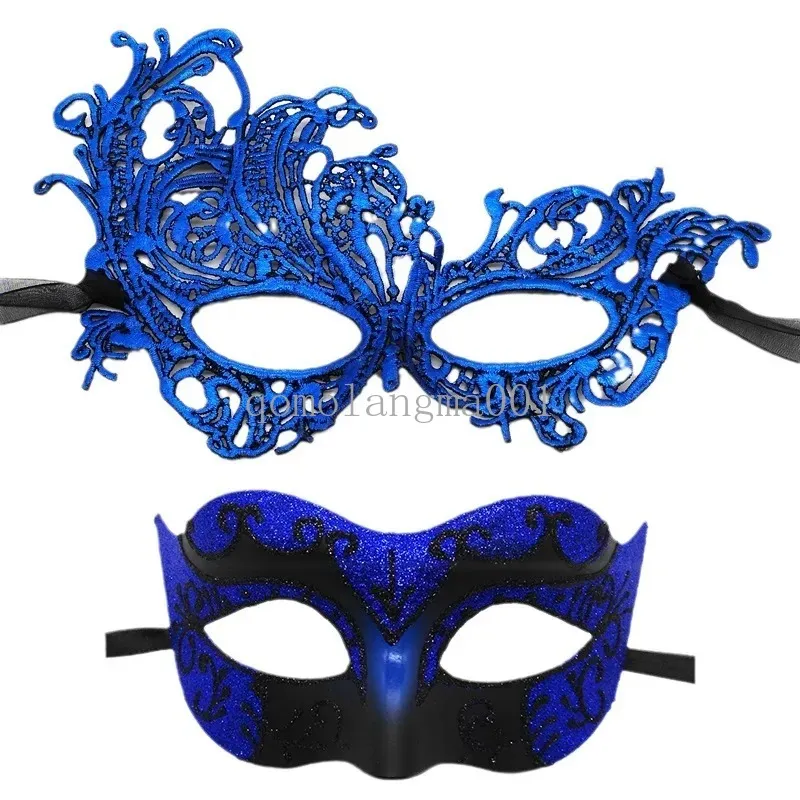Venedig Luxury Makeup Ball Jazz Half Face Mask Big Cyclops Phoenix Lace Mask Thicked Eye Mask Högkvalitativ julfest Patch