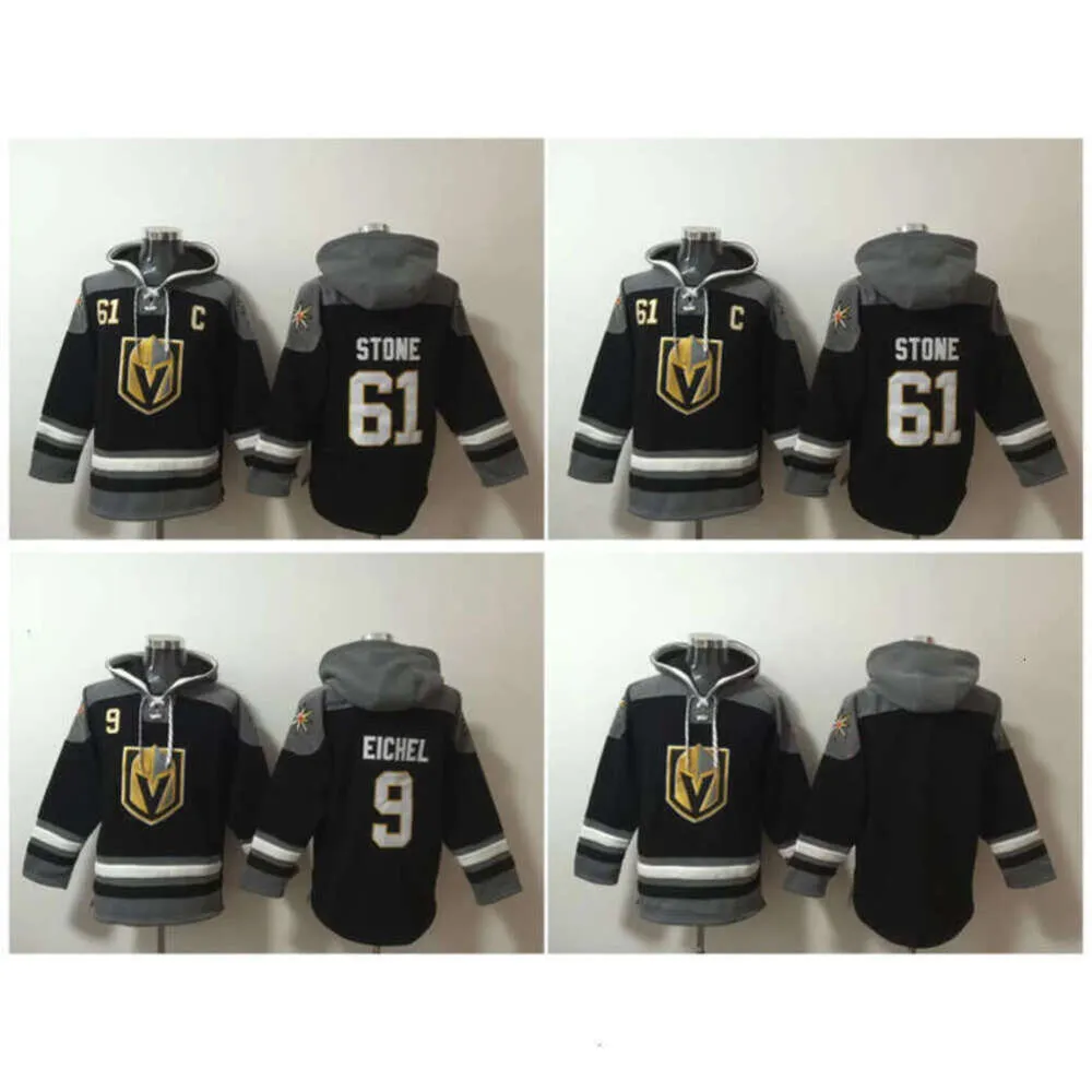 Knights Old Time GH Hóquei Jerseys Mark Stone Jack Eichel Vegas Golden Hoodie Pulôver Moletons Esportivos Jaqueta de Inverno Preto Creme Tamanho S-XXXL Raro et