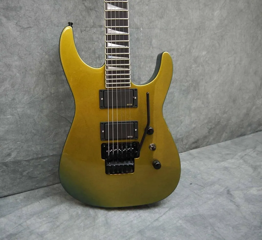 Vendita calda di buona qualità Chitarra elettrica Custom SL2H Chitarra elettrica solista EMG PU's Acapulco Gold - Strumenti musicali