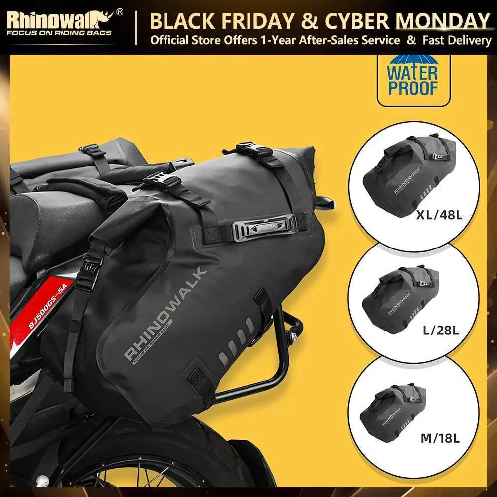 Borse Moto Rhinowalk Borsa Laterale Moto 100% Impermeabile 18L/28L/48L Borsa  Da Sella Moto Borsa Da Sella Motore Borse Da Sella Bagagli Da Viaggio  L231153 Da 172,67 €