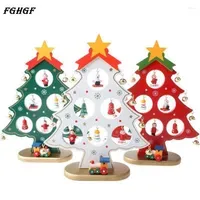 Christmas Decorations FGHGF 22CM Wooden Xmas Tree Desk Table Decor Of Ornaments Large DIY Gift For Party Home