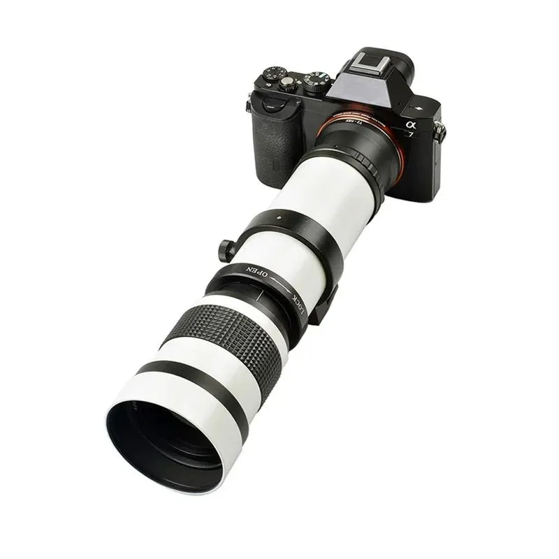 スーパー望遠レンズ420-800mm f/8.3-16カノンのマニュアルズームレンズソニーペンタックス富士オリンパスNikon D3400 D5500 D750 D810 D3300 D5300 D610 D7100 D5200 SLRカメラレンズ