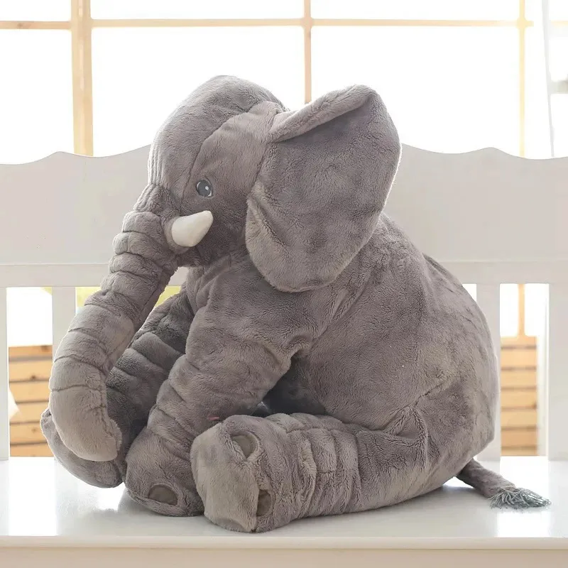 Puppen 1 stücke 60 cm INS Elefanten Weiche Kissen Baby Schlafen Kissen Gefüllte Tröster Plüsch Tier Kissen Geschenk Für Kinder 231122