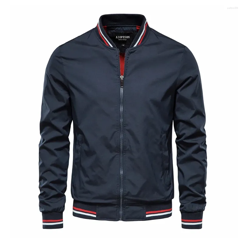 Männer Jacken 2023Einfarbige Bomberjacke Männer Casual Slim Fit Baseball Herren Herbst Mode Hohe Qualität für