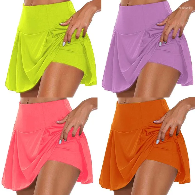 Skirts 2023 Pants Women Girls Pleated Bottom ?Pants Yoga Shorts Fitness Summer Holiday High Waist