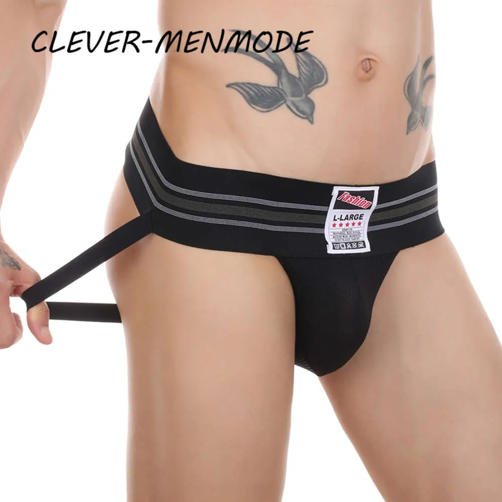 Sexy Gesäß-Bondage-Jockstrap-Tanga für Herren, transparenter Doppelstring, U-konvexe Unterwäsche, nackter Körper, BDSM-Bikini, Miniatur-Minihöschen