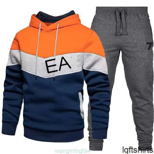 M3GV Männer Trainingsanzüge Marke Print Set 2023 Neue Frühling Herbst Sport Anzug Casual Sweatsuit Hosen Männlich Jogging EA706788 # GZLV