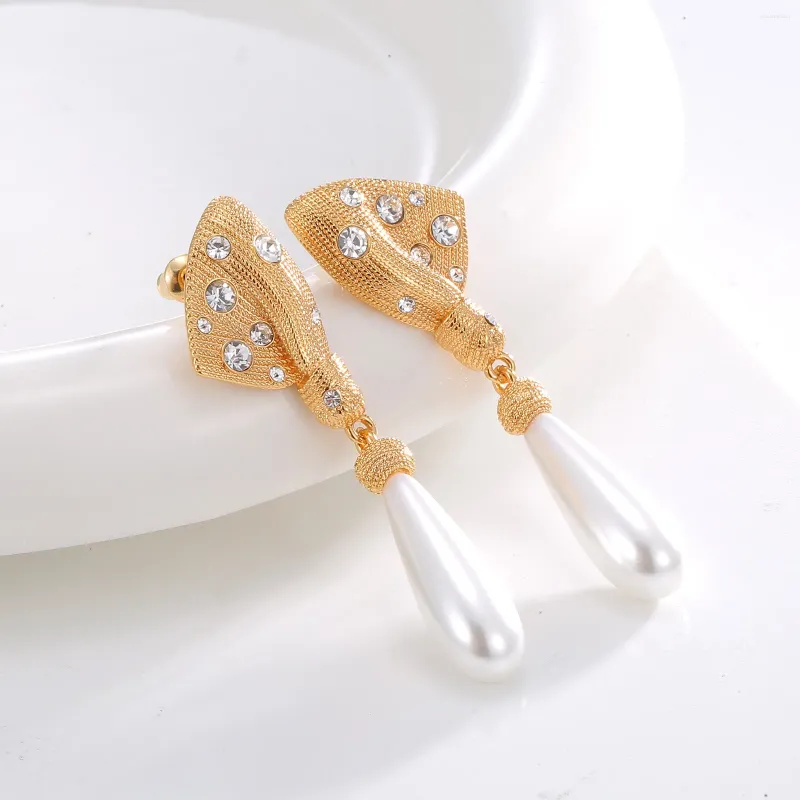 dangle earrings pearl elegant long drop for womendd30271