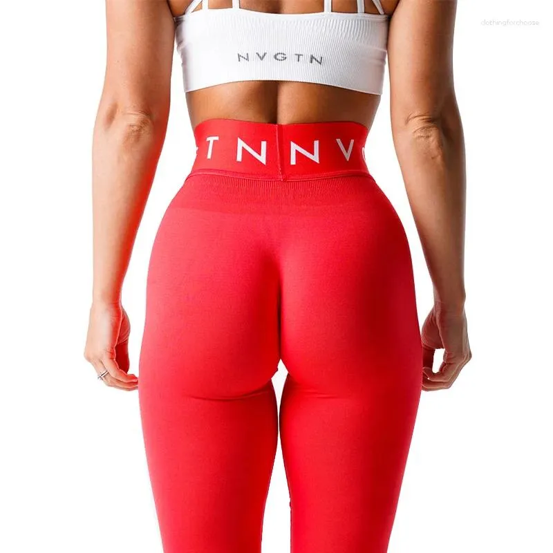 Pantaloni attivi NVGTN Sport Leggings senza cuciture Vita alta Sensazione nuda Donna Fitness Corsa Yoga