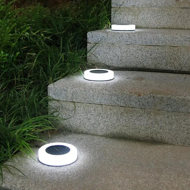 8 LED Solar Lawn Yard Led Night Light Solar Power Buried Lights Garden Outdoor PathWay Floor Under Ground Stairs Decking Light