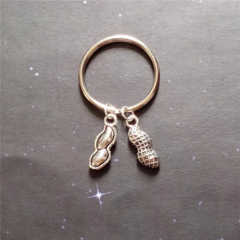 Keychains Peanut Keychain Keyring Food Charm Jewelry Purse Kids Cute Nut Mini Key Chain