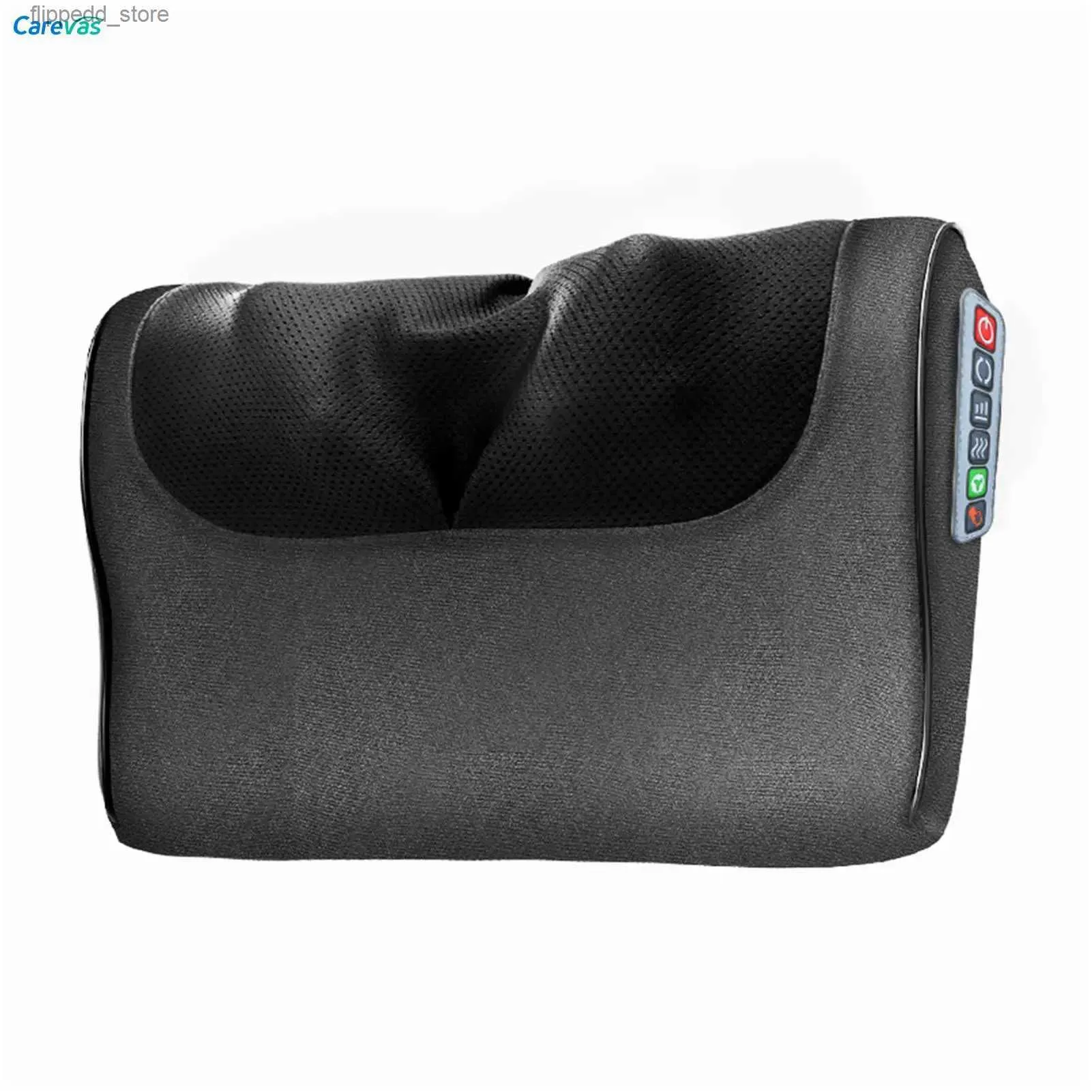 Massaging Neck Pillowws Electric Neck Massage Pillow Infrared Heating Massager Pillow for Neck Shoulder Back Body Cervical Kneading Massage Pillow Q231123