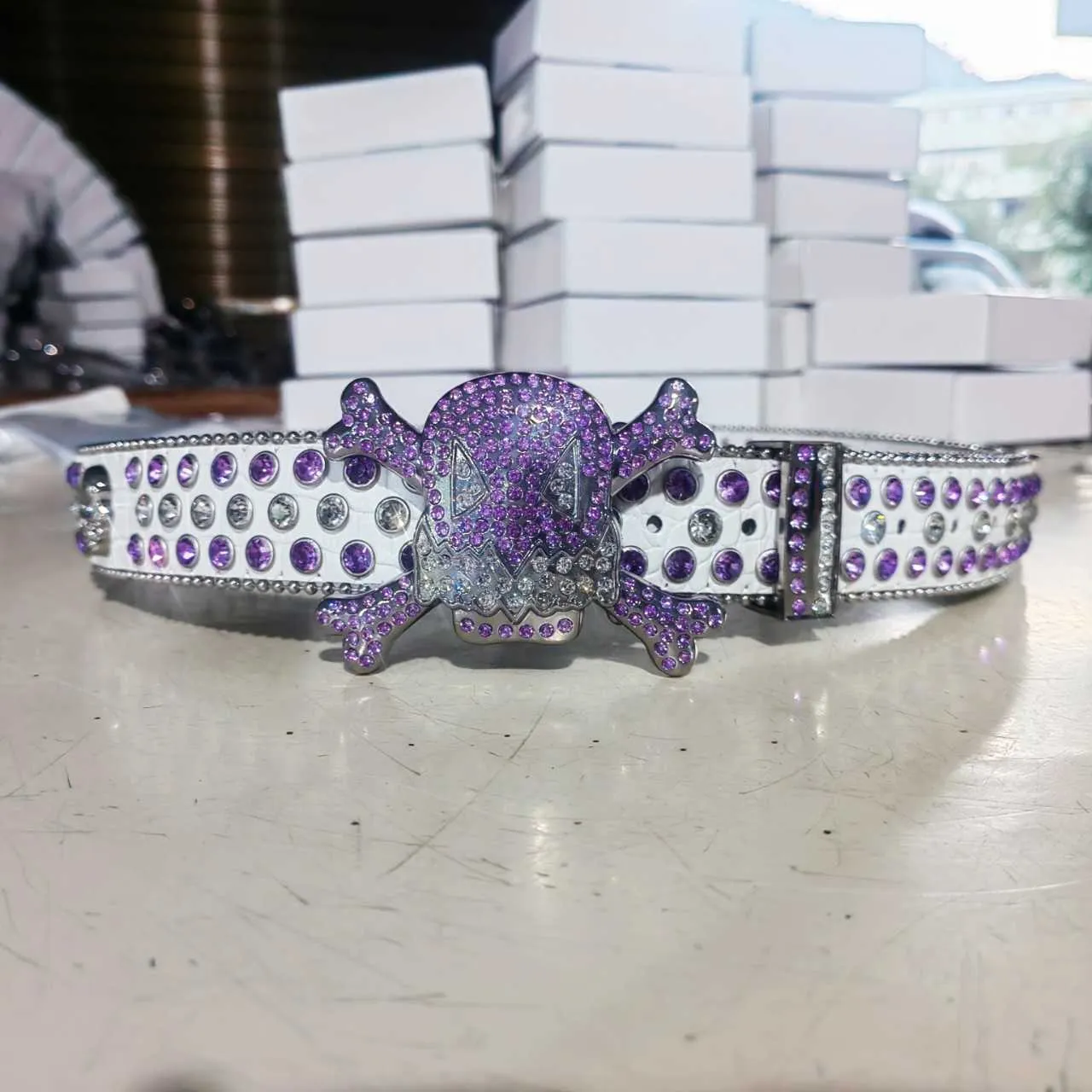 即発送 PALACE WAIST MAN STUDDED BELT パレスベルト Palace Studded Belt Black Men's - FW23 - US