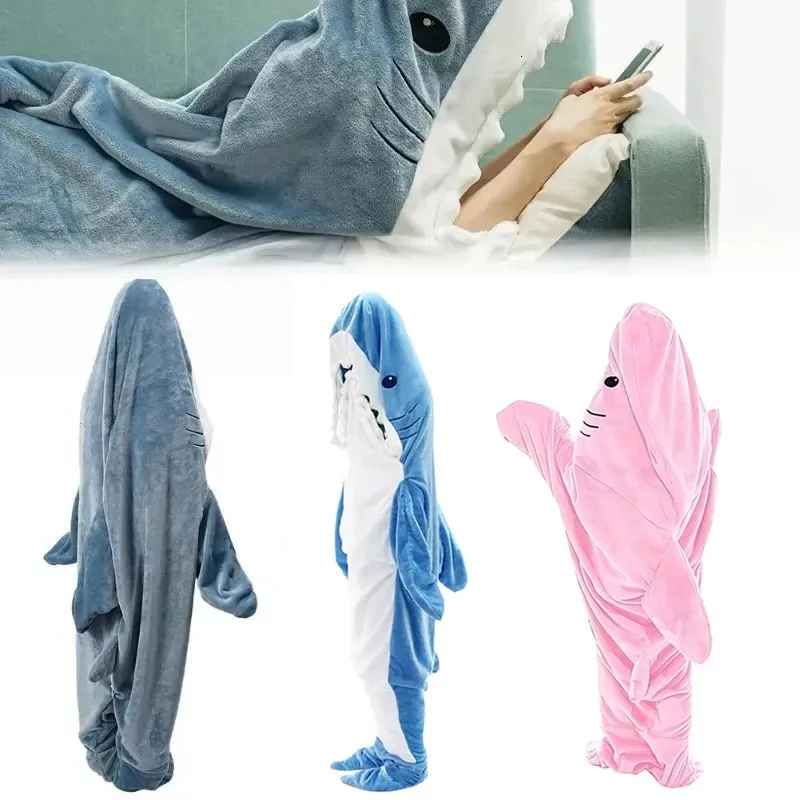 Couverture De Queue De Sirène |Pyjama Requin – Couvertures Douces