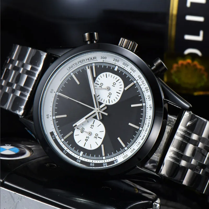 2023 New style Five stitches luxury mens watches Quartz Watch high quality Top Brand designer clock Stainless Steel belt men fashion accessories Holiday gifts