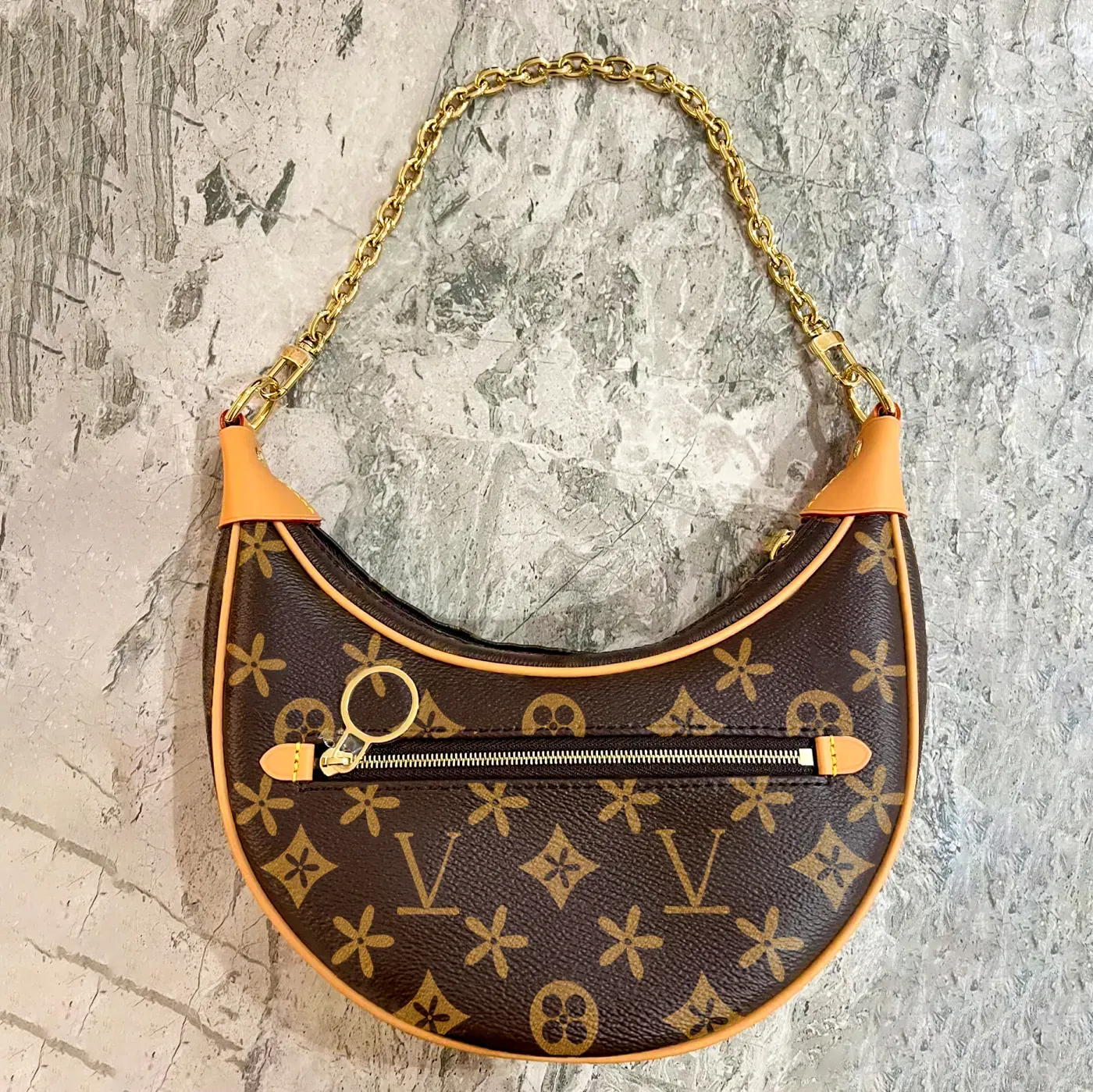 Luxury LOOP croissant M81098 pochette mezzaluna Borsa pochette a spalla da donna Borsa a mano firmata borsa sotto ascella a catena Borsa a tracolla in vera pelle borsa a tracolla sotto le ascelle