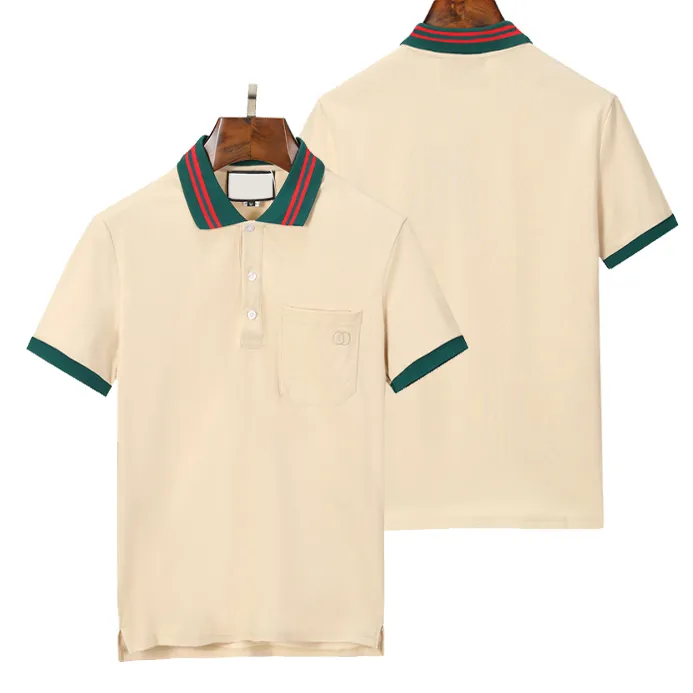 2023 projektant koszulki polo mężczyźni luksusowe Polo Casual Men Polo T Shirt wąż pszczoła list drukuj haft moda główna ulica męskie koszulki polo m-3xl