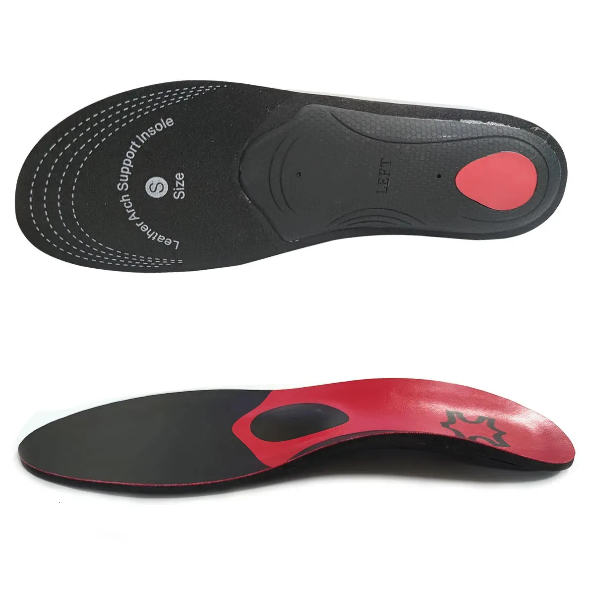 Shoe Parts Accessories Leather Orthopedic Insoles For Shoes Men Women Arch Support Orthopedic Low Phalanx Massage Cushion Foot Massage Insole Shoe Pad 231122