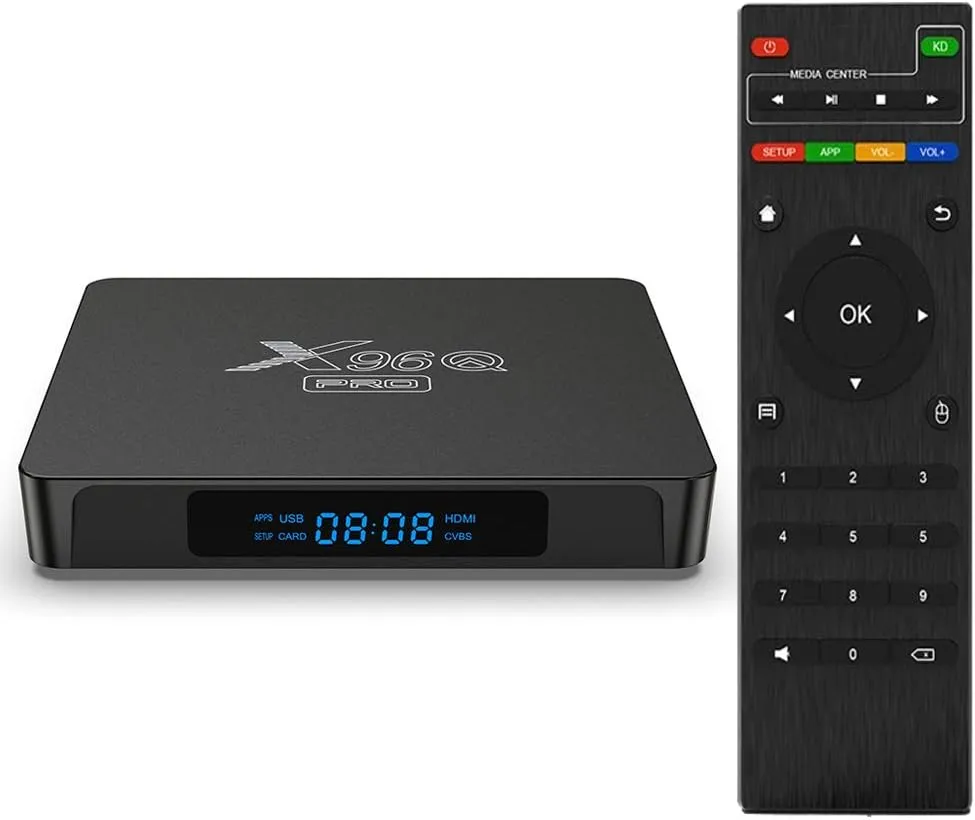 X96Q Pro 5G Android TV Box 10.0 2GB RAM 16GB ROM Allwinner H313 쿼드 코어 64 비트 Wi-Fi 2.4GHz USB 3.0 Ultra HD 6K H.265 WiFi 홈 TV 박스