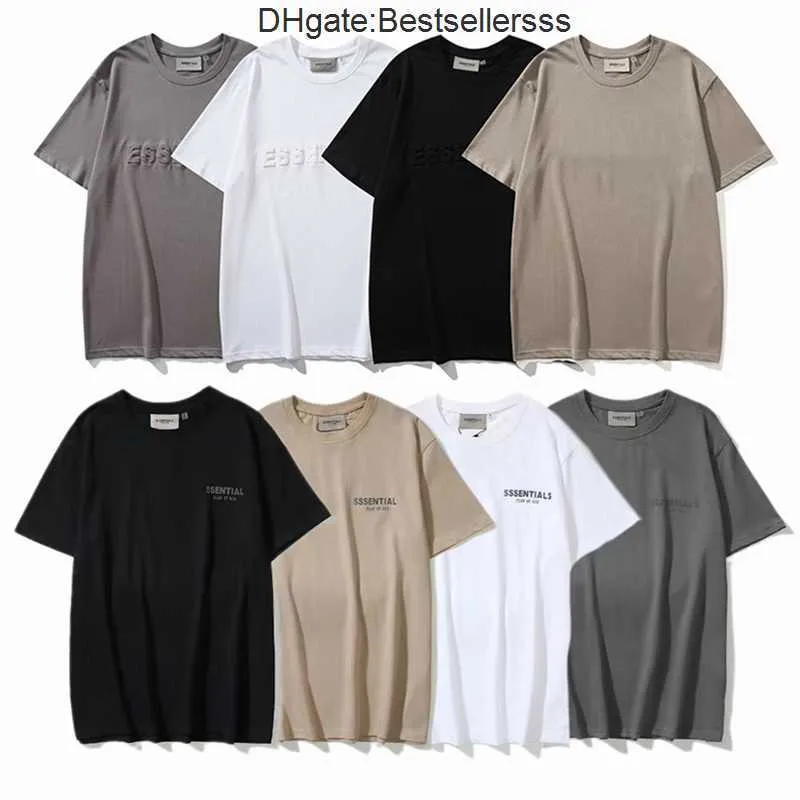 Top Craftsmanship Ess Hommes t-shirts hommes femmes Créateur de mode t-shirt Street Casual brouillard Manches courtes FG tees 1977 Polos à impression stéréo en coton 3-1 YT2Y