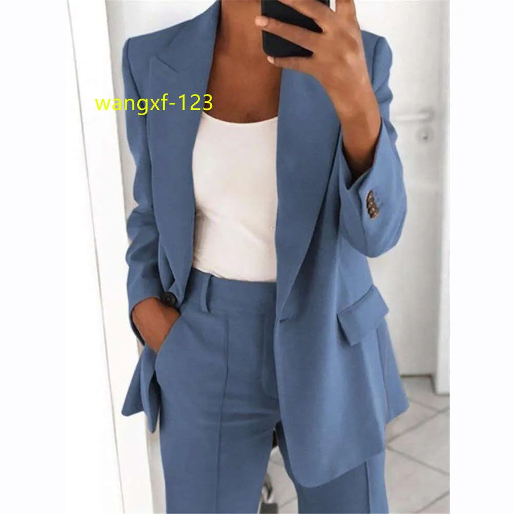KH S-5xl Fall Ladies Office Blazers Formal Solid Color Blazers Tuxedo Top Ladies Damskie Ubranie