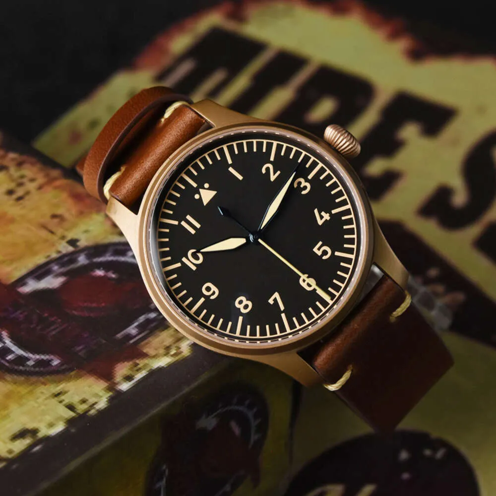 Bronze shop pilot watch