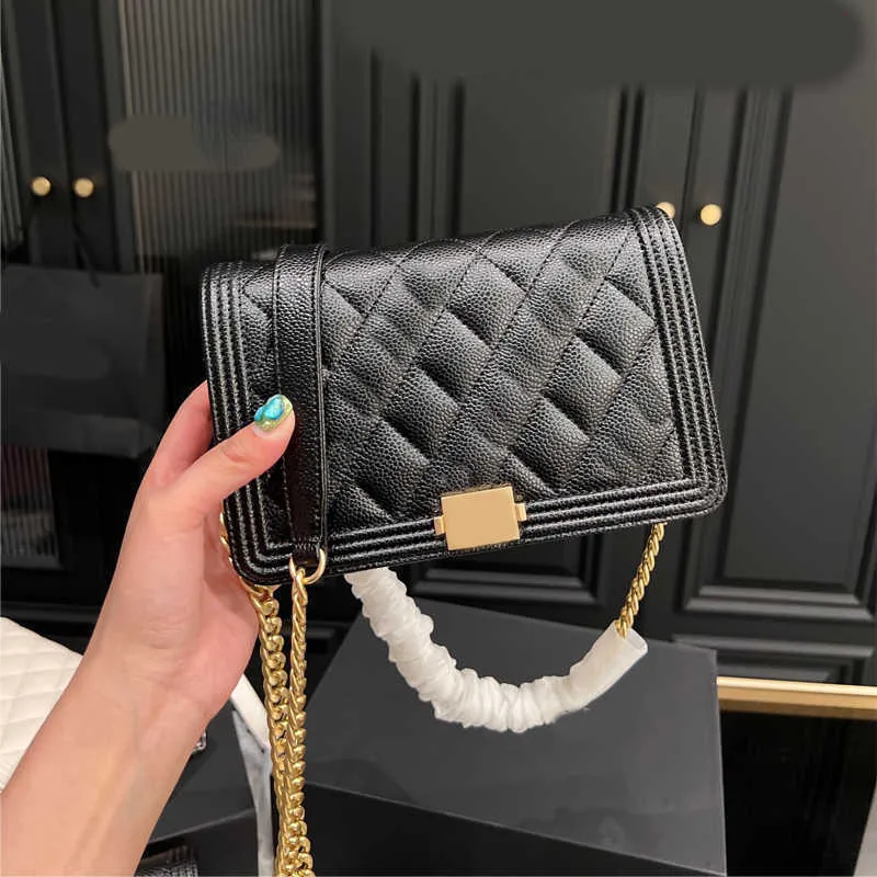 cc chain designer bag Top Quality shoulder bags Women Luxury Crossbody Bags Tasks purse Handbags Caviar Square messenger bag Wallet 211213/230218